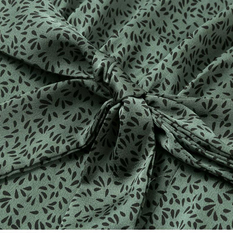 Printed trad midi dress