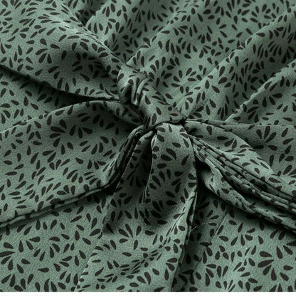 Printed trad midi dress