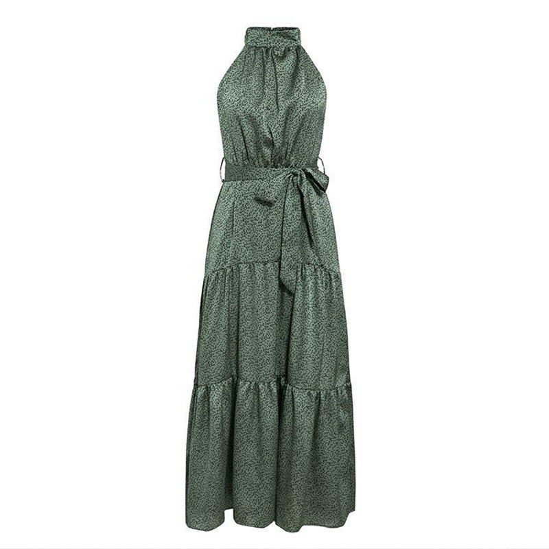 Printed trad midi dress