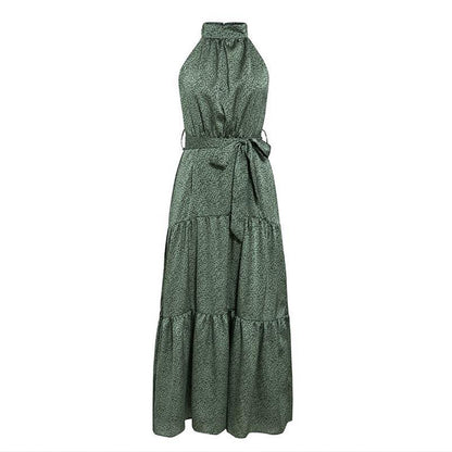 Printed trad midi dress