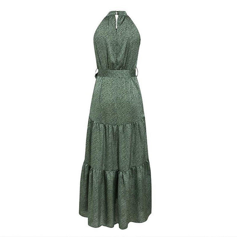 Printed trad midi dress