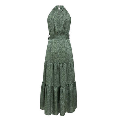 Printed trad midi dress